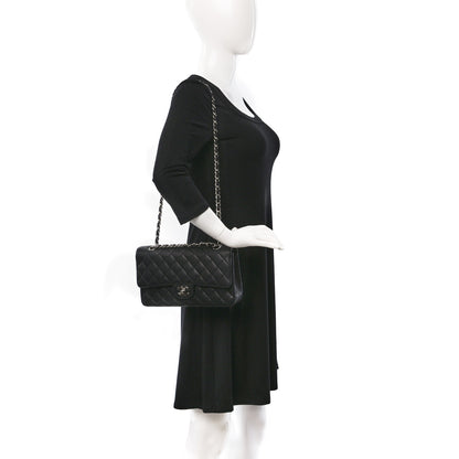 Chanel Caviar Quilted Medium Double Flap Black 2 of 12