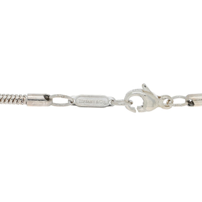 Tiffany Sterling Silver 18K Yellow Gold Mother of Pearl Pendant Necklace 4 of 5