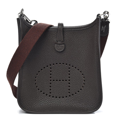 Hermes Taurillon Clemence Amazone Evelyne TPM Ebene Havane 1 of 10