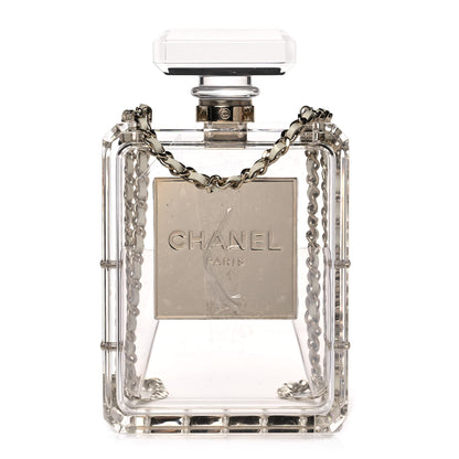 Chanel Transluscent Plexiglass Perfume Bottle Clutch 1 of 7