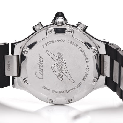 Cartier Stainless Steel Rubber 32mm Must 21 Chronoscaph Quartz Watch Black 5 of 6