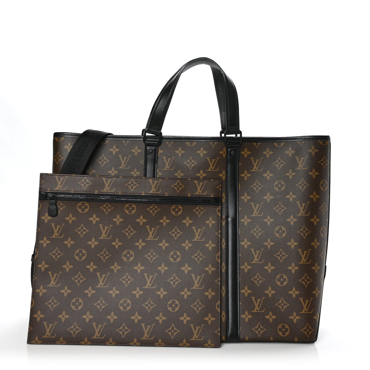 Louis Vuitton Monogram Macassar Weekend Tote GM 1 of 8