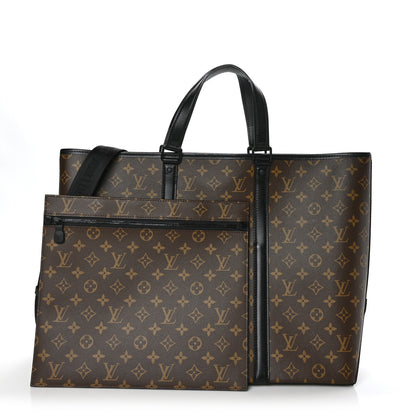 Louis Vuitton Monogram Macassar Weekend Tote GM 1 of 8