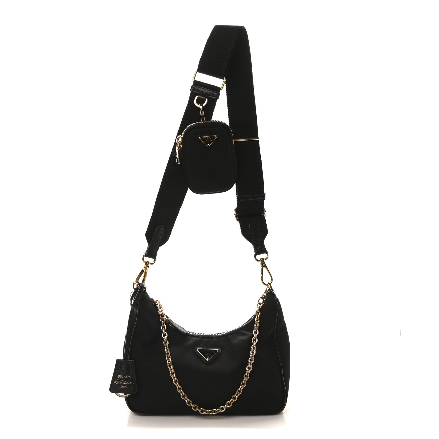 Prada Nylon Re-Edition 2005 Shoulder Bag Black 1 of 11
