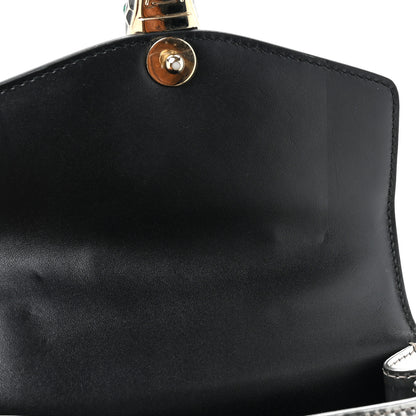 Bulgari Metallic Calfskin Serpenti Forever Top Handle Silver 11 of 19