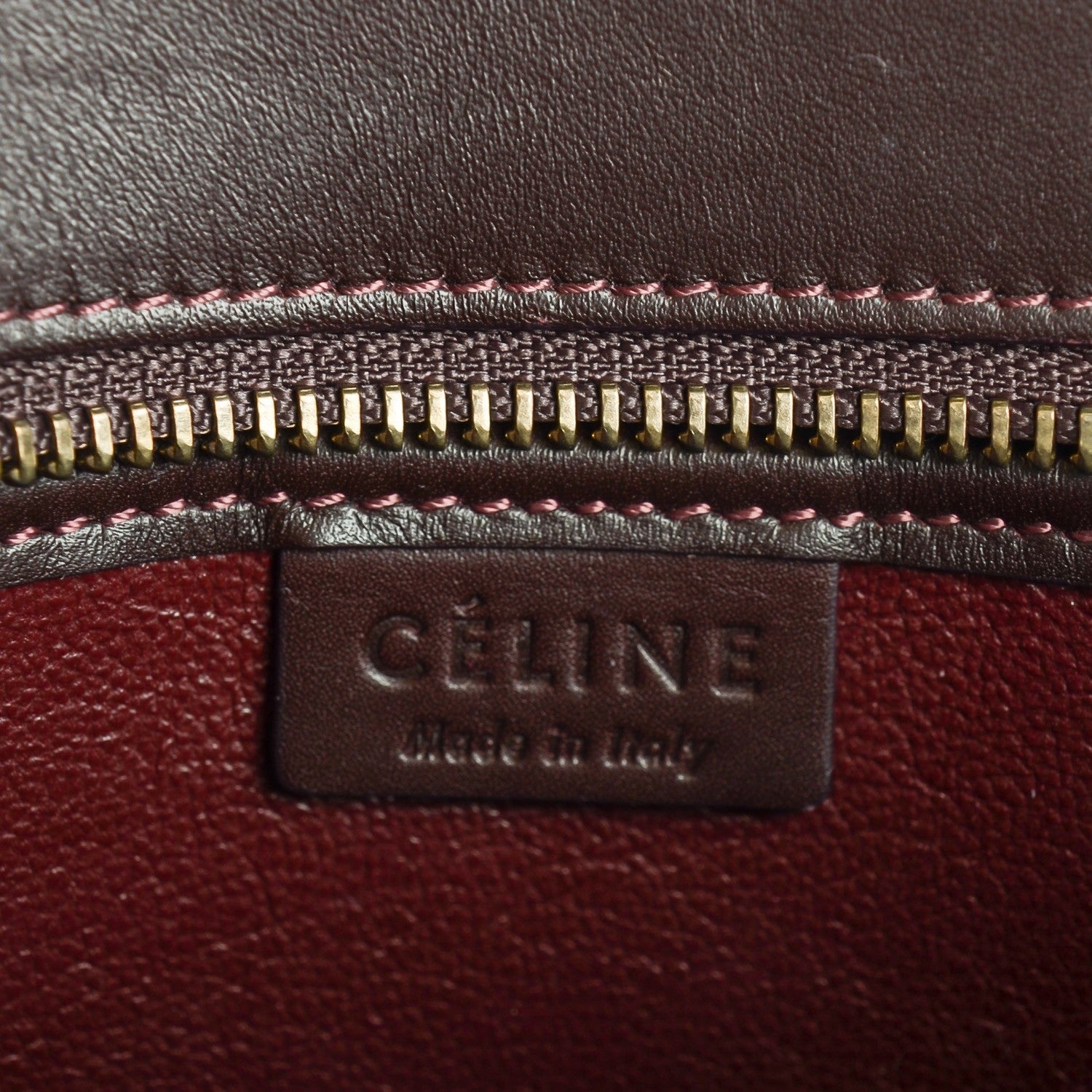 Celine Satin Calfskin Nano Tri-Color Luggage Orchid 6 of 8