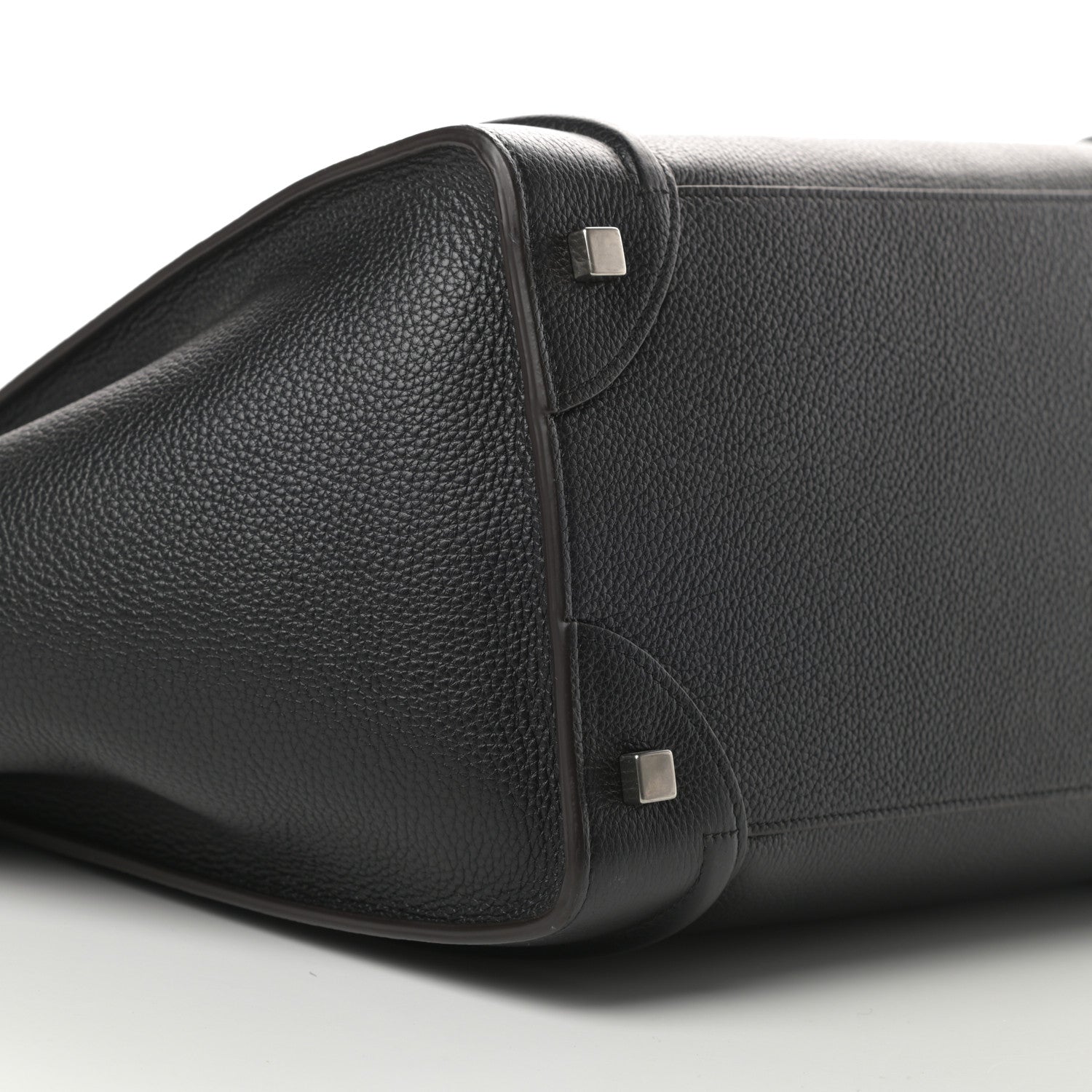 Celine Drummed Calfskin Mini Luggage Black 8 of 9