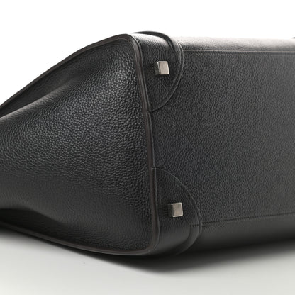 Celine Drummed Calfskin Mini Luggage Black 8 of 9