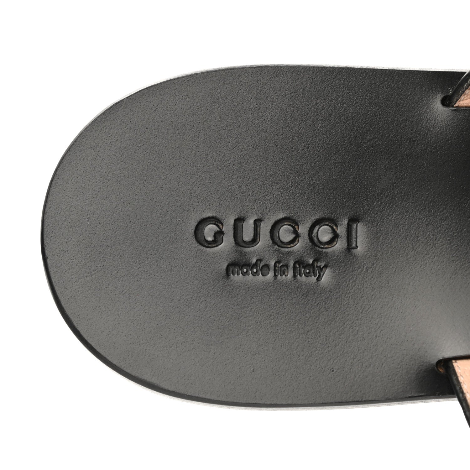 Gucci Calfskin GG Marmont Thong Sandals 38.5 Black 7 of 8
