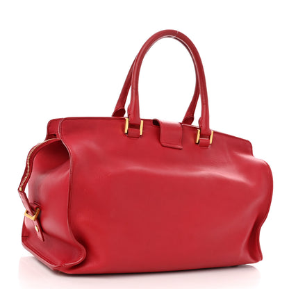 Saint Laurent Calfskin Medium Classic Y Cabas Red 3 of 14
