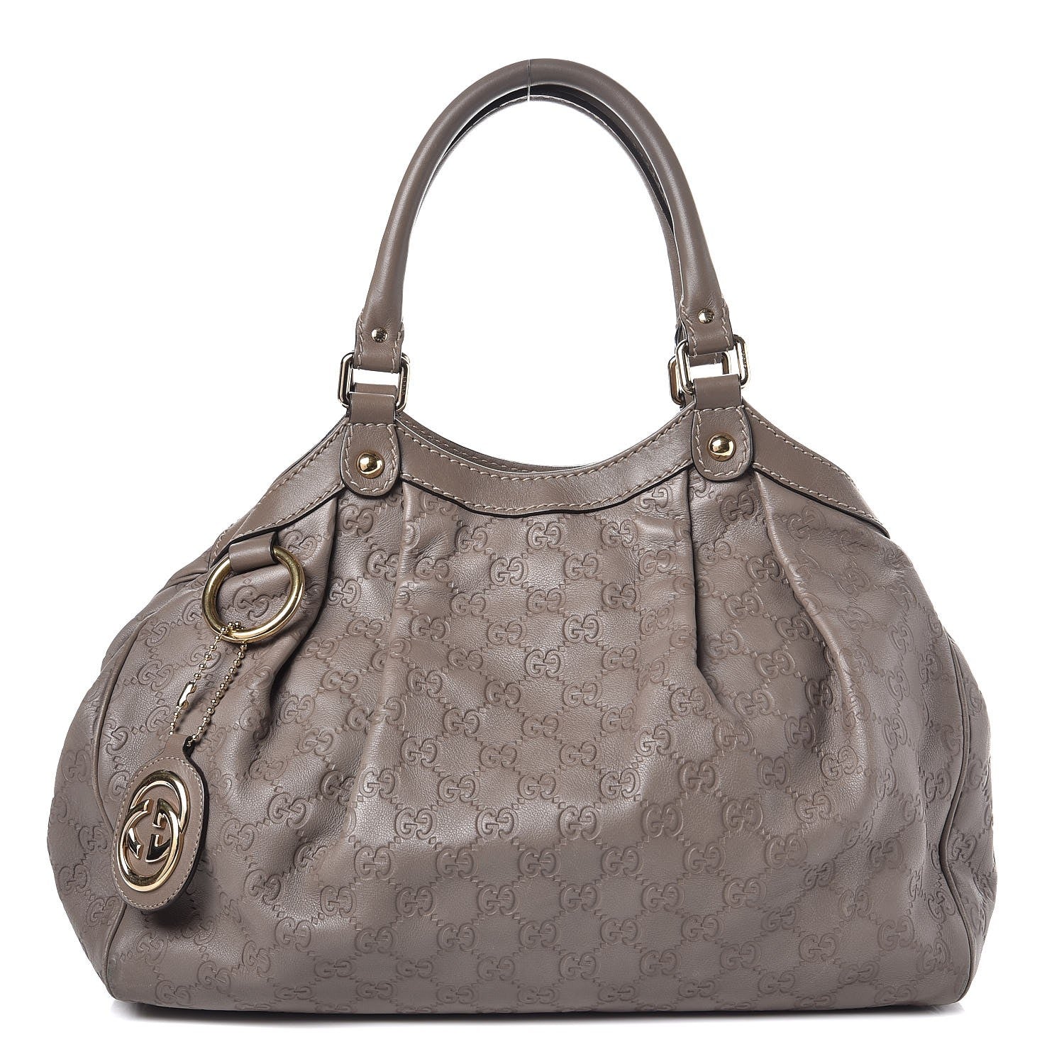 Gucci Guccissima Medium Sukey Tote Taupe 1 of 12