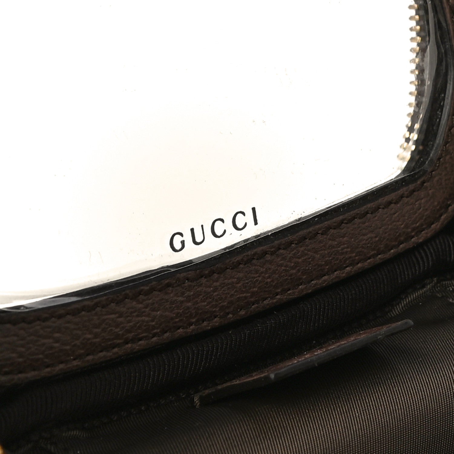 Gucci GG Supreme Monogram Textured Calfskin Web Ophidia Vanity Cosmetic Case Beige Ebony New Acero 6 of 12