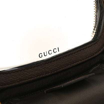 Gucci GG Supreme Monogram Textured Calfskin Web Ophidia Vanity Cosmetic Case Beige Ebony New Acero 6 of 12