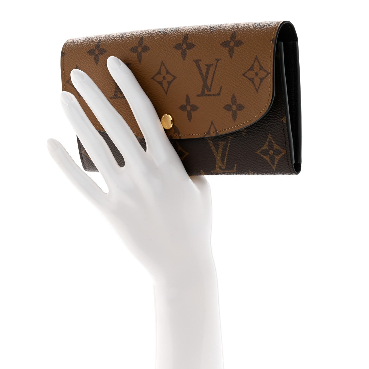 Louis Vuitton Reverse Monogram Emilie Wallet 2 of 6