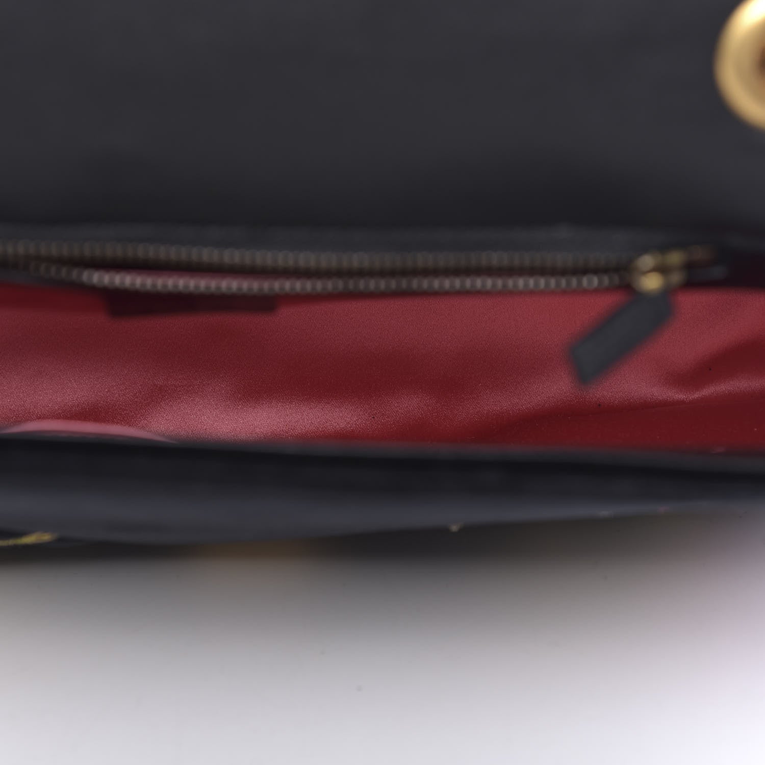 Gucci Velvet Matelasse Loved Embroidered Medium GG Marmont Shoulder Bag Black 5 of 9