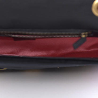Gucci Velvet Matelasse Loved Embroidered Medium GG Marmont Shoulder Bag Black 5 of 9
