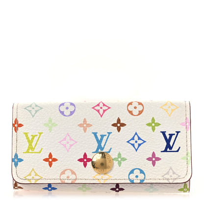 Louis Vuitton Monogram Multicolor Multicles 4 Key Holder White Litchi 1 of 7