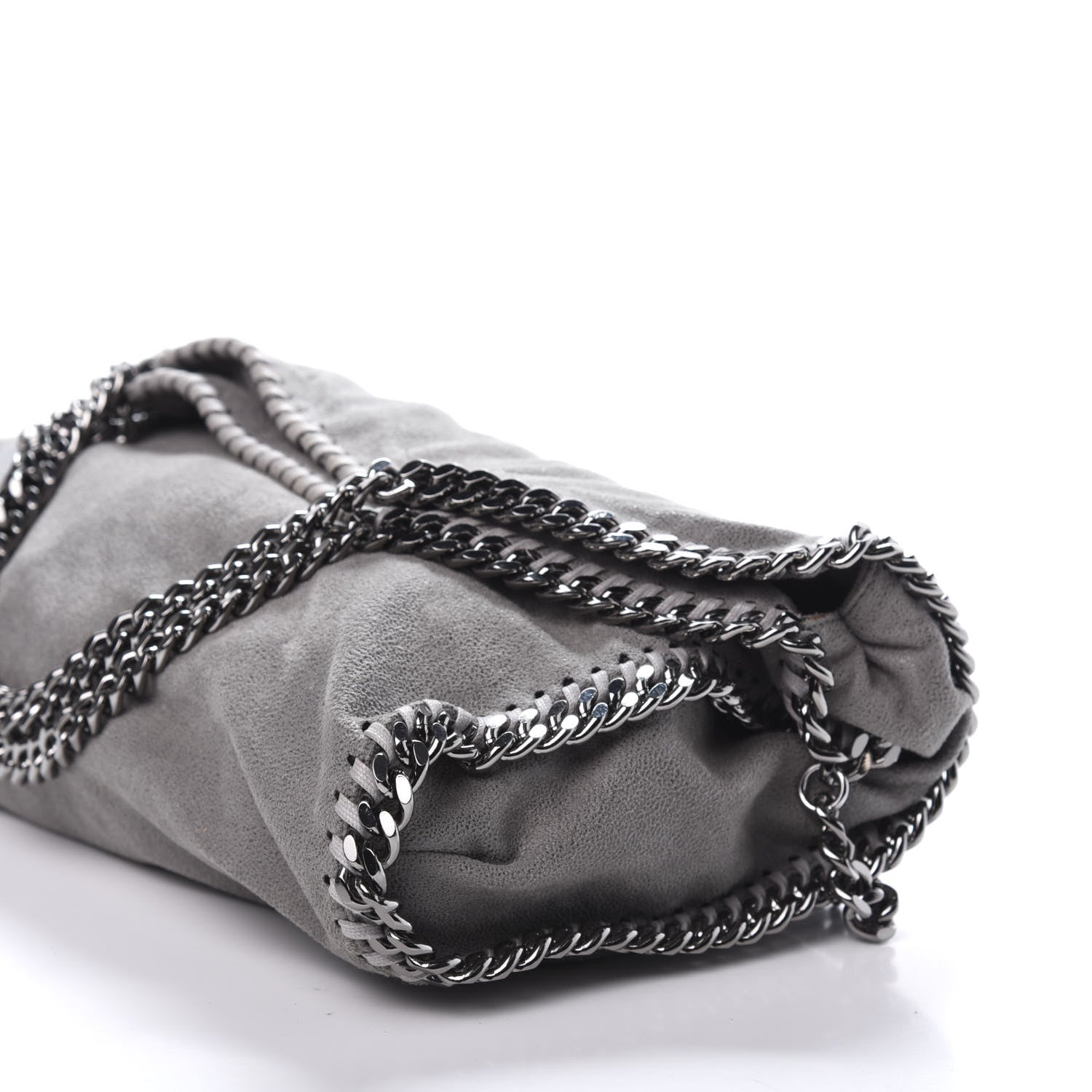 Stella McCartney Shaggy Deer Falabella Fold Over Tote Grey 8 of 10