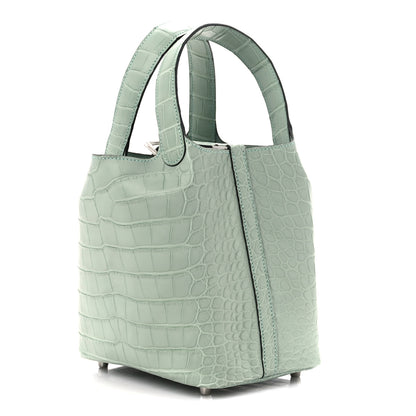 Hermes Matte Alligator Picotin Lock 18 3 of 11
