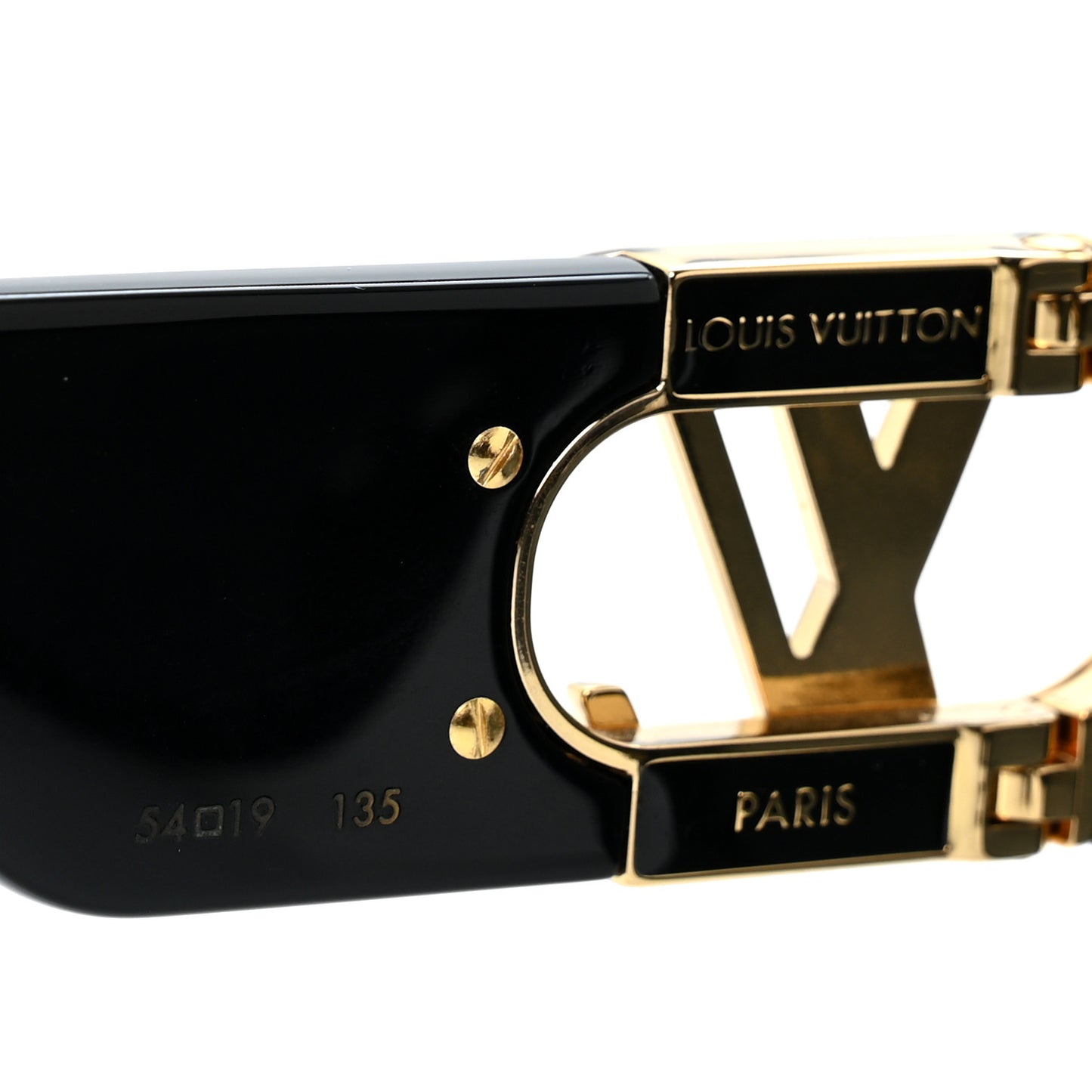 Acetate LV Link Square Sunglasses Z1478E Black