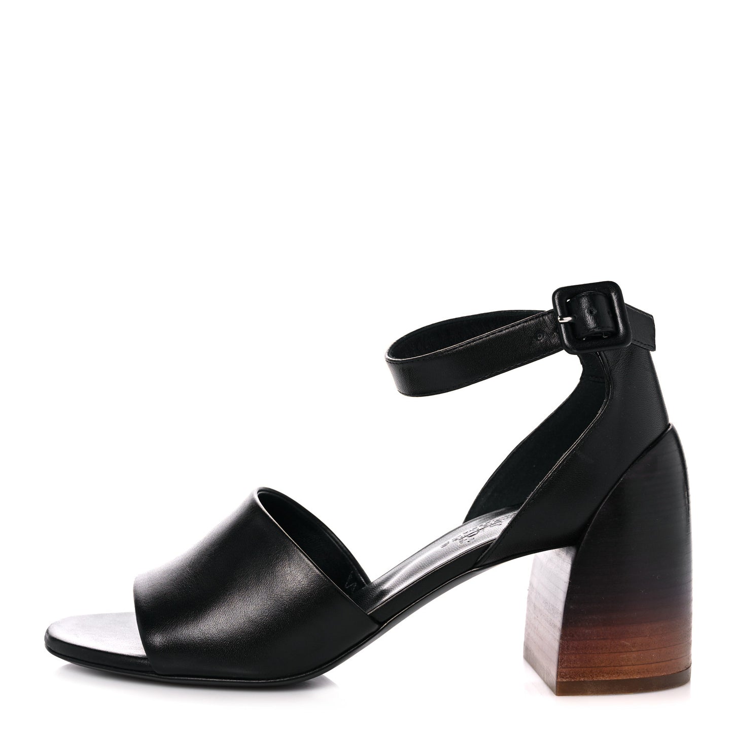 Calfskin Anne Sandals 35 Black