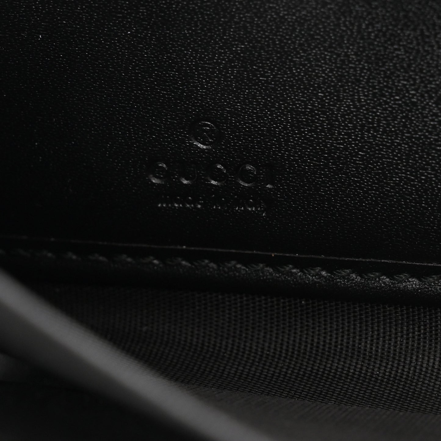 Guccissima Zip Around Long Wallet Black