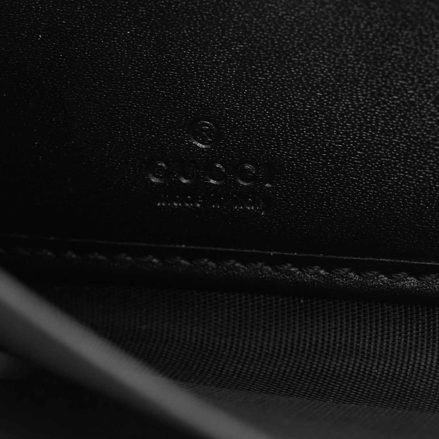 Gucci Guccissima Zip Around Long Wallet Black 6 of 8