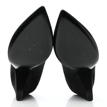 Saint Laurent Suede Niki 85 Pumps 38.5 Black 5 of 9