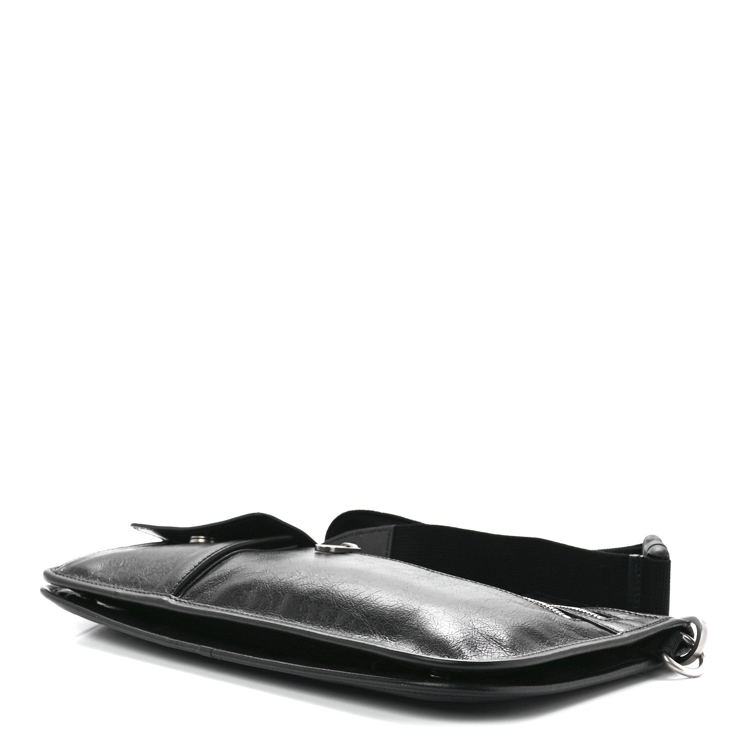 Gucci Fluffy Calfskin Morpheus Messenger Bag Black 10 of 12