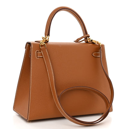 Hermes Epsom Kelly Sellier 25 Gold 3 of 12