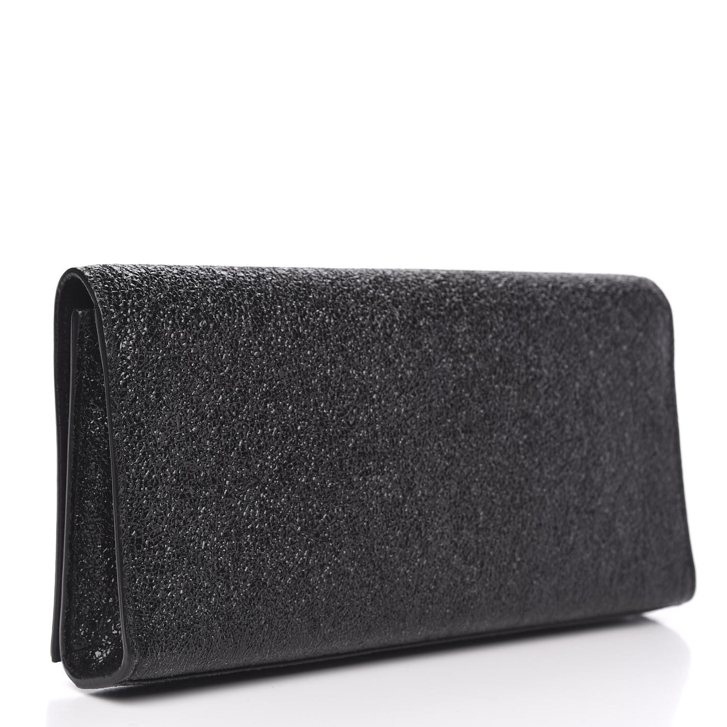 Glitter Classic Monogram Cassandre Tassel Clutch Black
