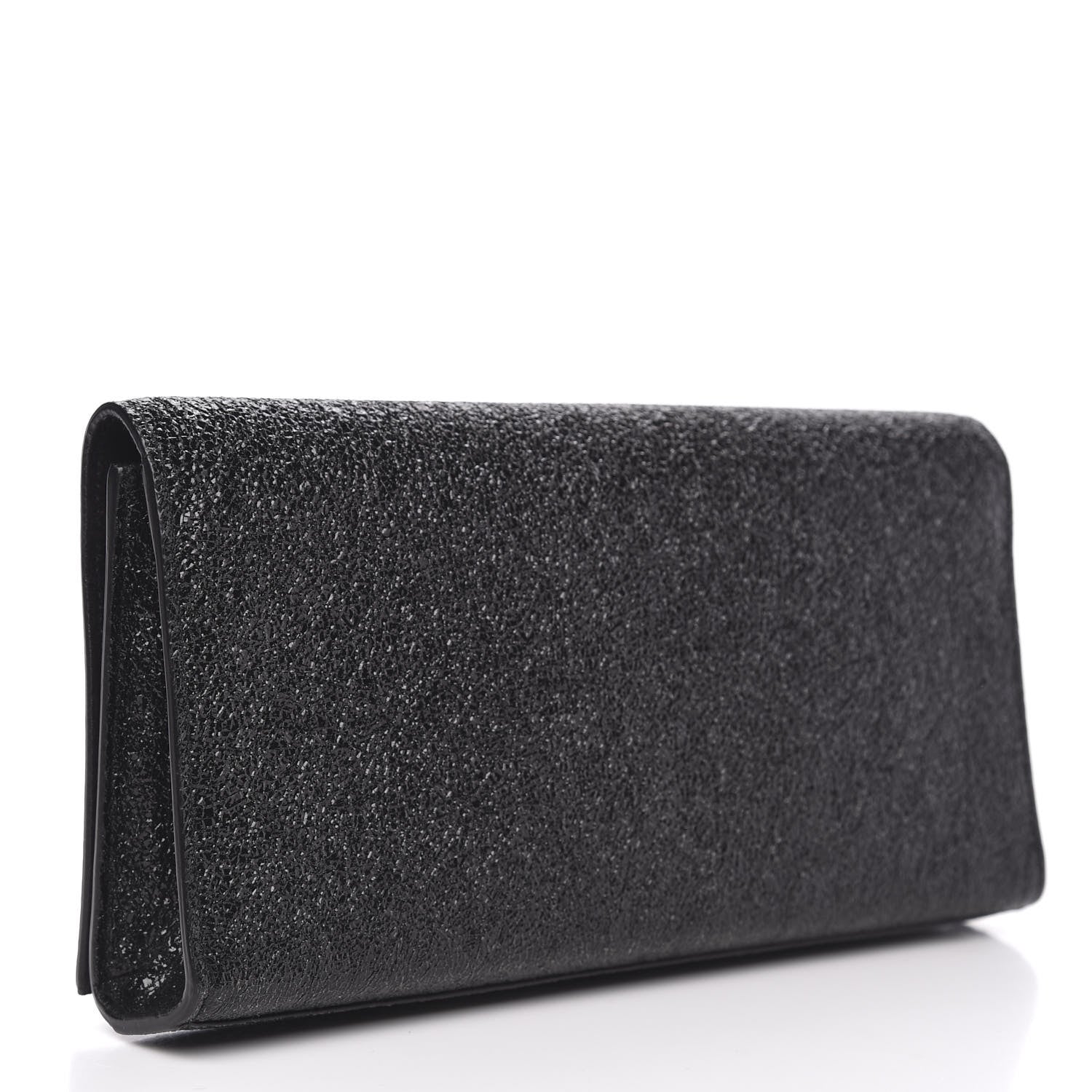 Saint Laurent Glitter Classic Monogram Cassandre Tassel Clutch Black 3 of 10