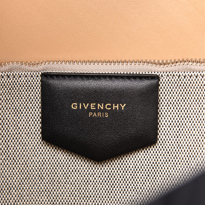 Givenchy Calfskin Chain Embossed Medium Bond Shopper Tote Black 7 of 10