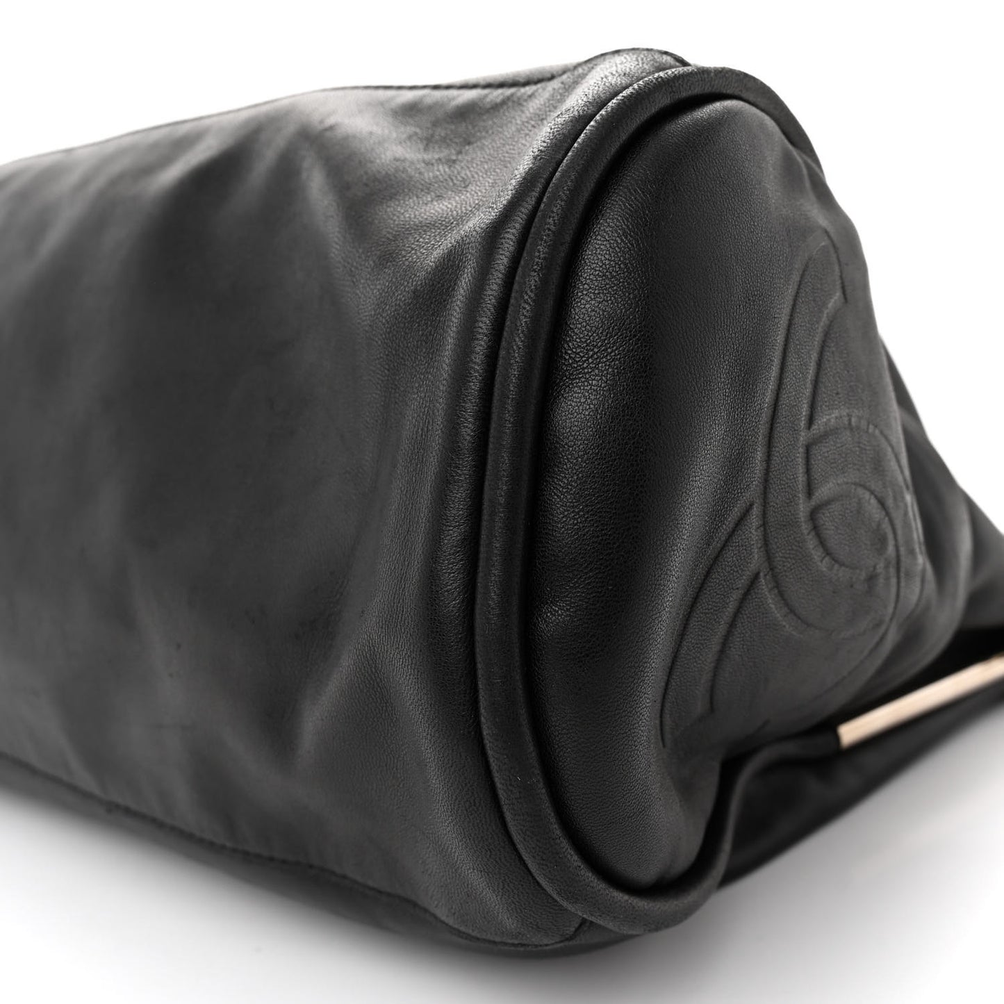 Lambskin Large Ultimate Soft Tote Black