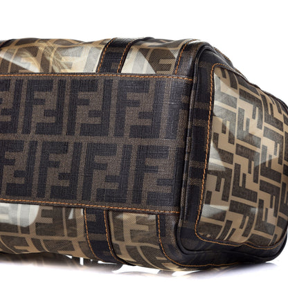 Fendi Zucca Spalmati Mesh Mixed Media Forever Boston Tobacco 9 of 10
