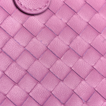 Bottega Veneta Nappa Intrecciato Continental Snap Wallet Peony 9 of 9