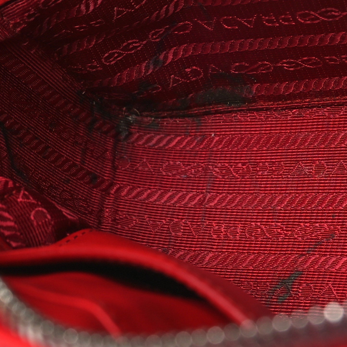 Soft Calfskin Diagramme Camera Bag Rosso