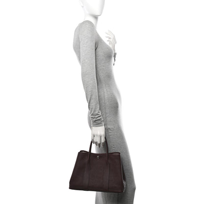 Hermes Negonda Garden Party Tote 30 TPM Bordeaux 2 of 9