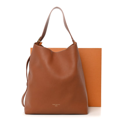Louis Vuitton Grained Calfskin Low Key Hobo MM Cognac 10 of 10