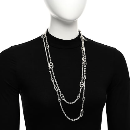 Hermes Sterling Silver Farandole Necklace 160 2 of 6