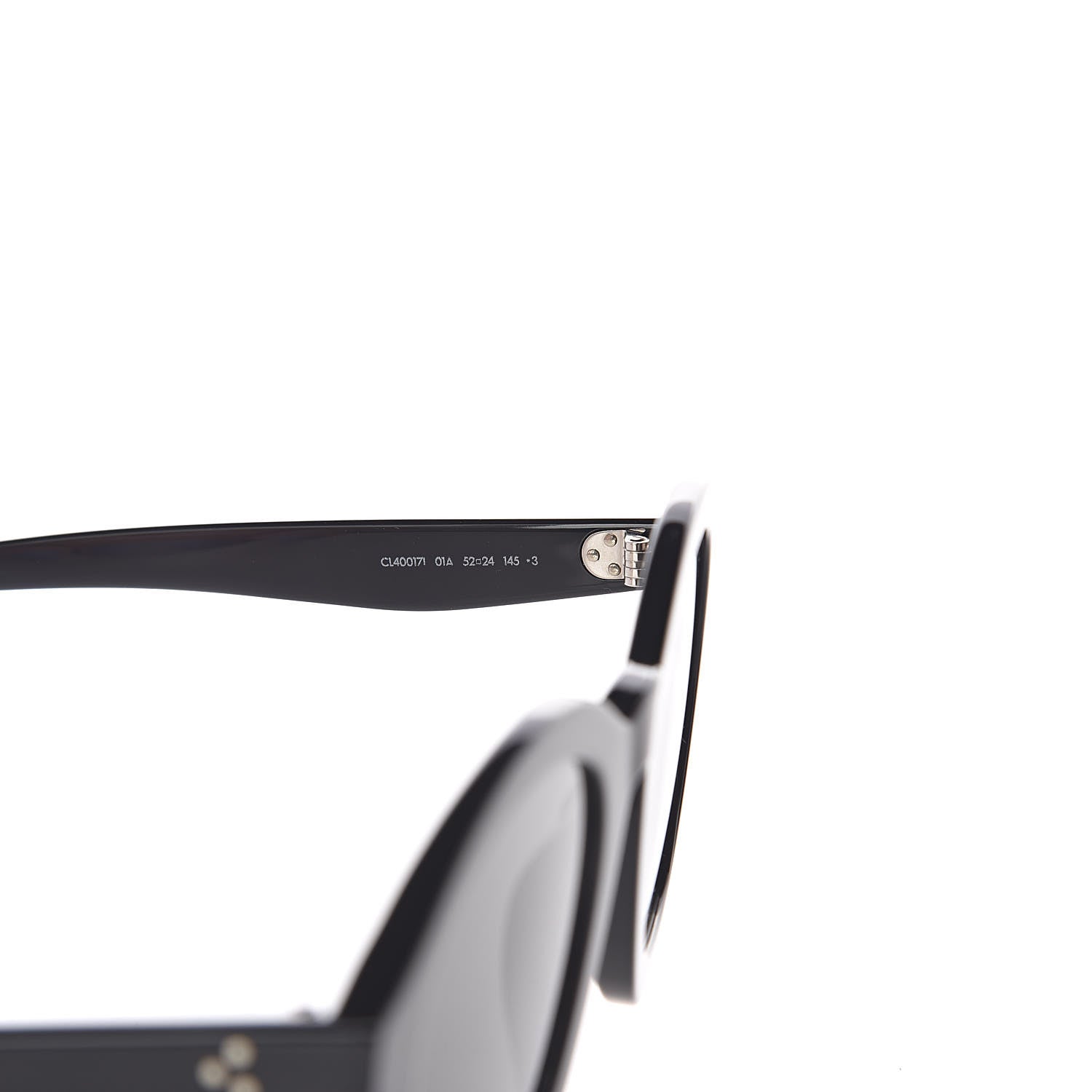 Celine Round Sunglasses CL 400171 Black 5 of 6
