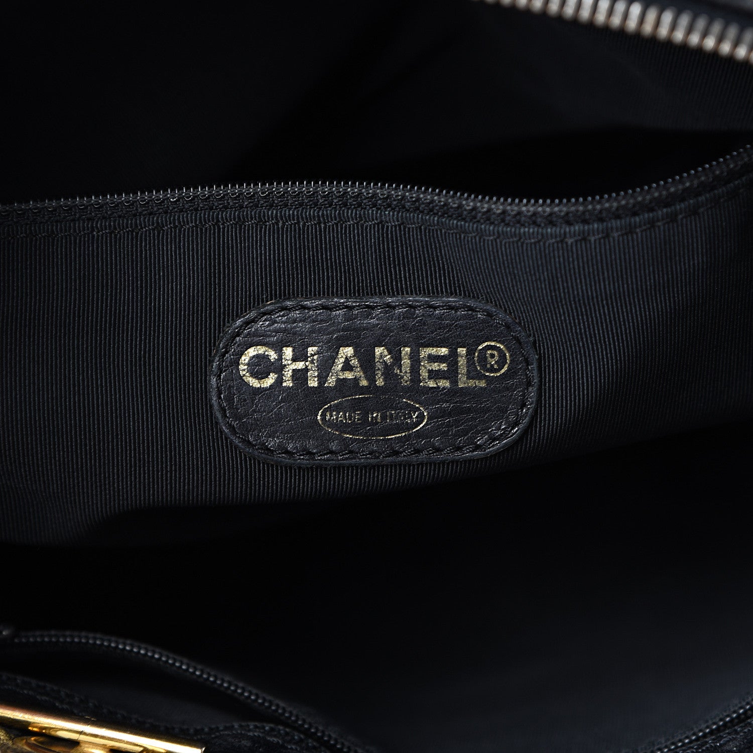 Chanel Caviar Large CC Shoulder Bag Black 5 of 12