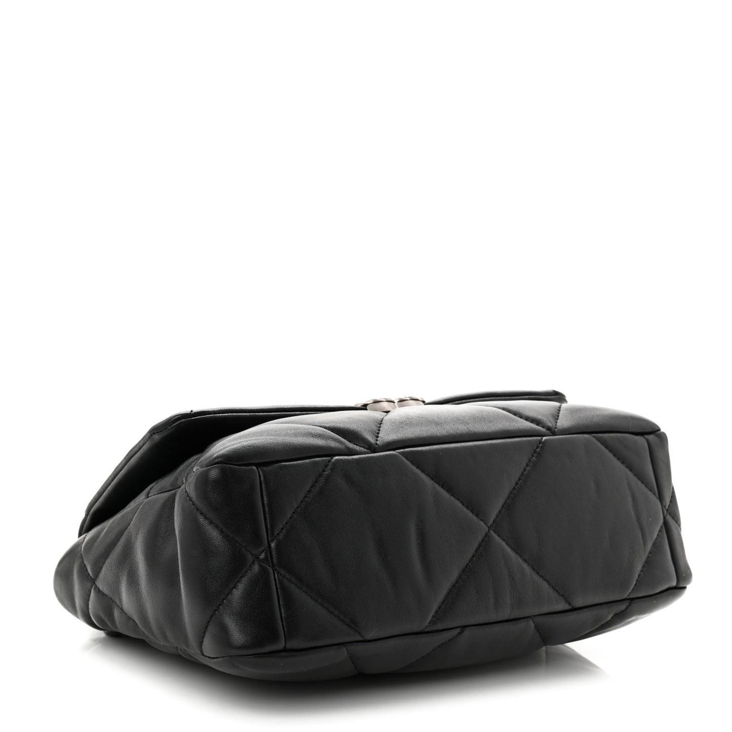 Lambskin Quilted Medium Chanel 19 Flap Black