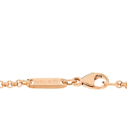 Chopard 18K Rose Gold Diamond Happy Diamonds Good Luck Charm Hamsa Pave Bracelet 4 of 5