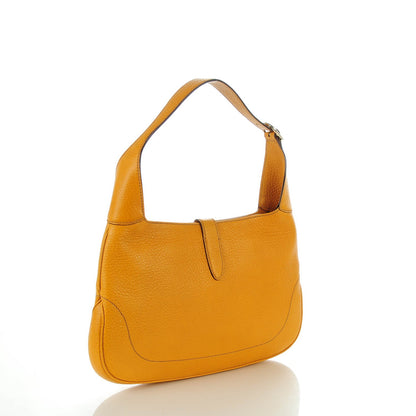 Gucci Soft Grained Calfskin Jackie O Hobo Orange 3 of 7