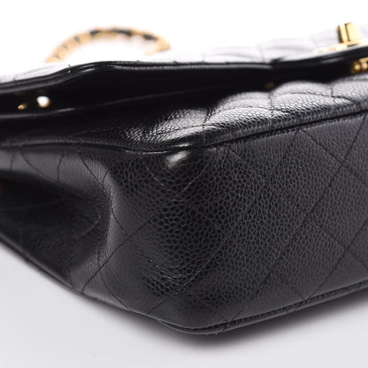 Chanel Caviar Quilted Medium Double Flap Black 9 of 14