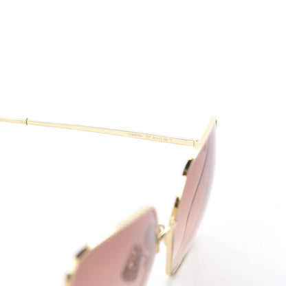 Celine Oversized Square Metal Sunglasses CL40078U Gold 5 of 7