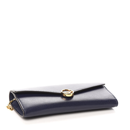 Fendi Vitello Liberty Lucido F is Fendi Continental Envelope Wallet On Chain Blueberry 3 of 9