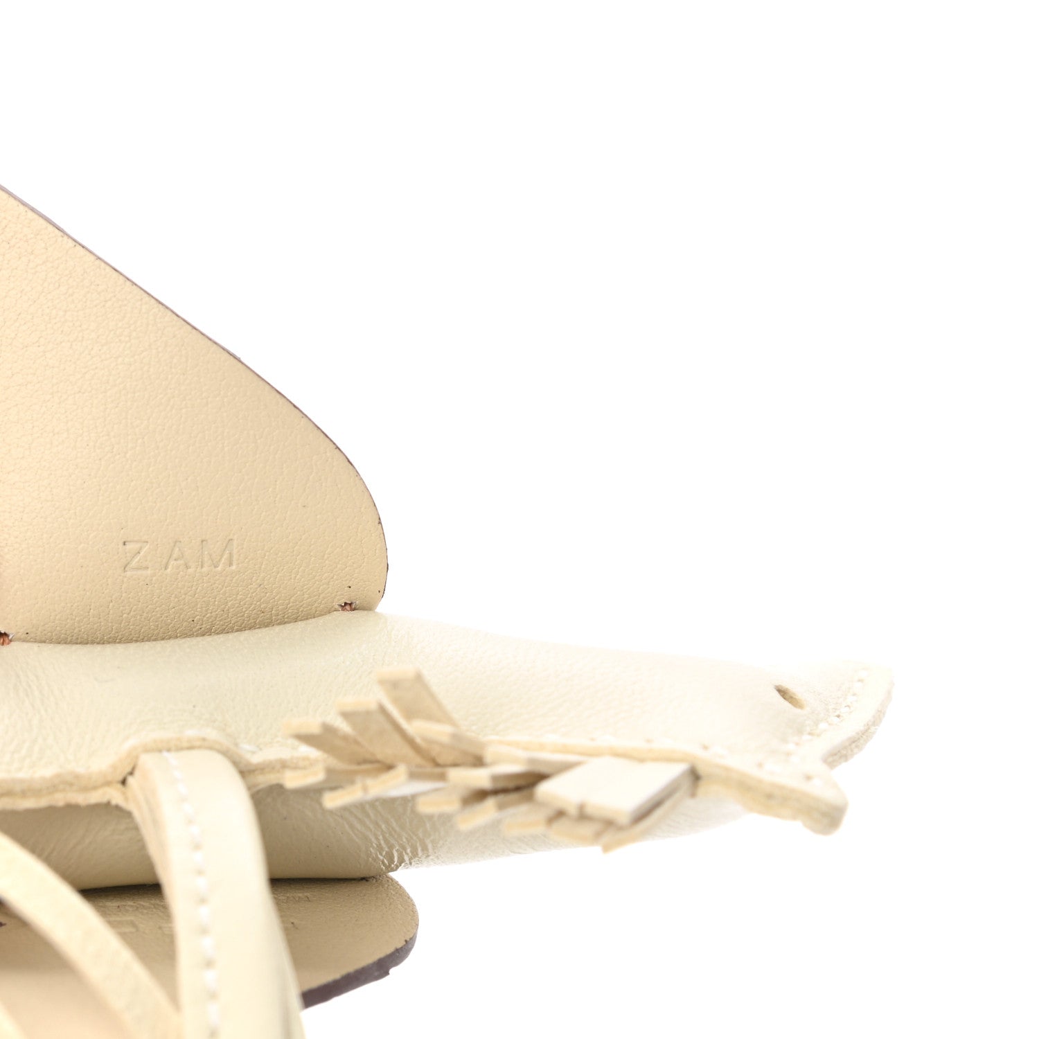 Hermes Milo Lambskin Matte Alligator Touch Grigri Rodeo Pegase Horse Bag Charm PM Craie Gold 4 of 4