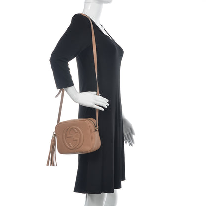 Gucci Pebbled Calfskin Small Soho Disco Bag Rose Beige 2 of 11
